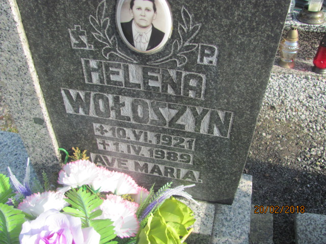 Helena Wołoszyn wzor37 - Grobonet - Wyszukiwarka osób pochowanych