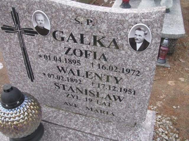Walenty Gałka wzor37 - Grobonet - Wyszukiwarka osób pochowanych