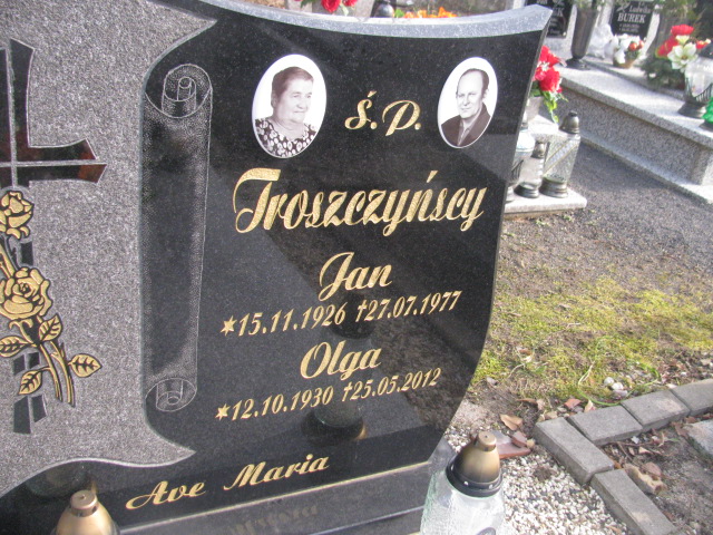 Olga Troszczyńska wzor37 - Grobonet - Wyszukiwarka osób pochowanych