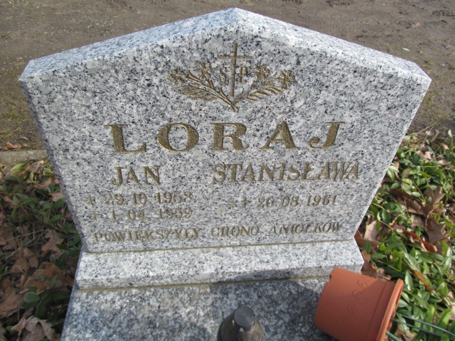 Jan Loraj wzor37 - Grobonet - Wyszukiwarka osób pochowanych