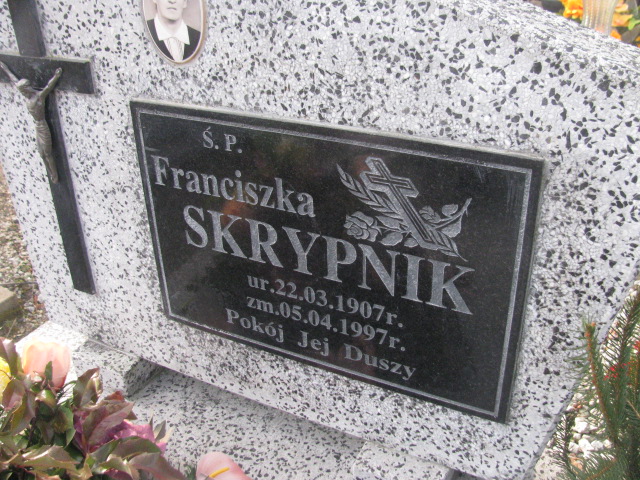 Franciszka Skrypnik wzor37 - Grobonet - Wyszukiwarka osób pochowanych